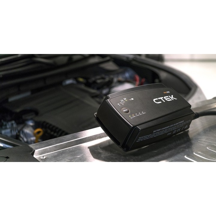 Chargeur PRO25 S Pb AGM EFB et Lithium LifePo4, le chargeur idéal de l'atelier, 25A 12V .